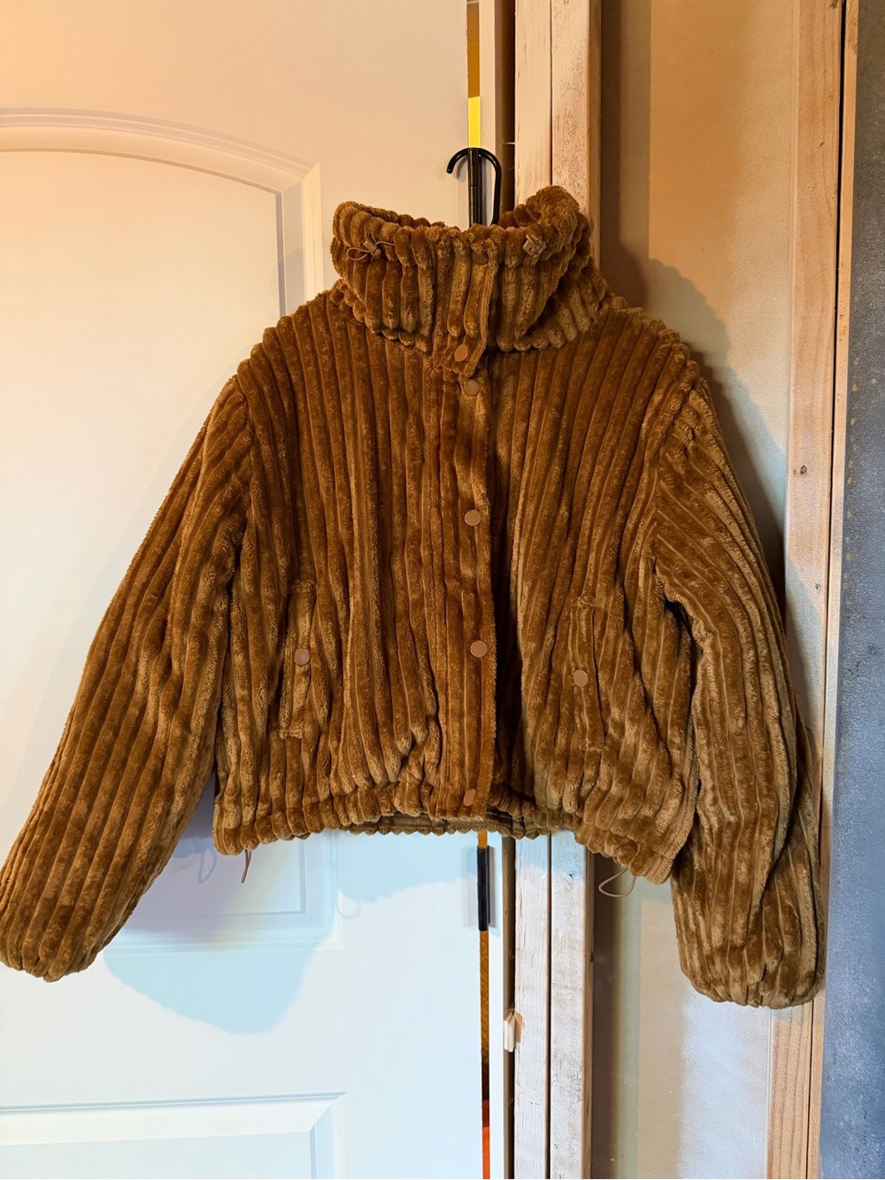 BDG Urgan Outfitters Isla Funnel Neck Corduroy Jacket Size Small - Picture 5 of 8